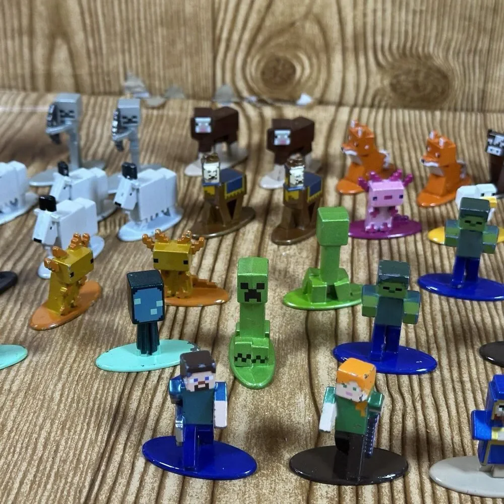 Minecraft Nano Metalfigs‎ Die Cast Metal Figures Lot Of 34 Jada Toys READ